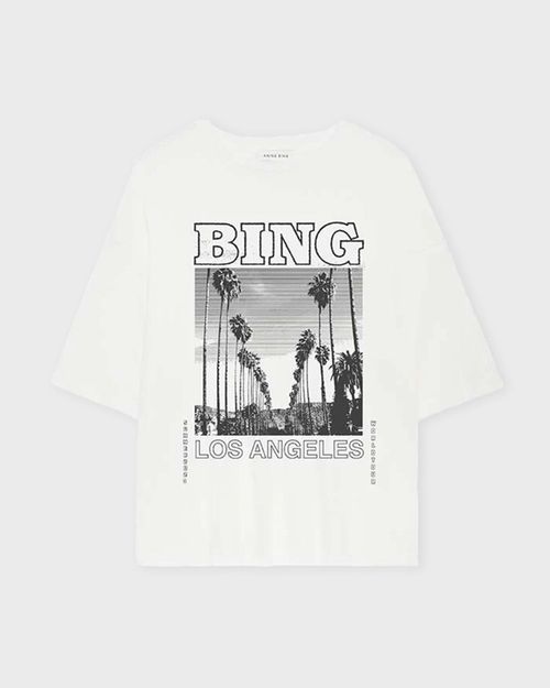 Anine Bing T-Shirt Louis Tee Bing Tour Ivory