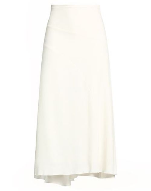Woman Midi skirt Ivory Size 4 Viscose, Virgin Wool