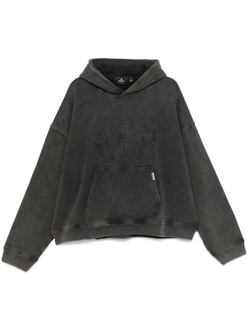 Rep appliqué hoodie - Grey