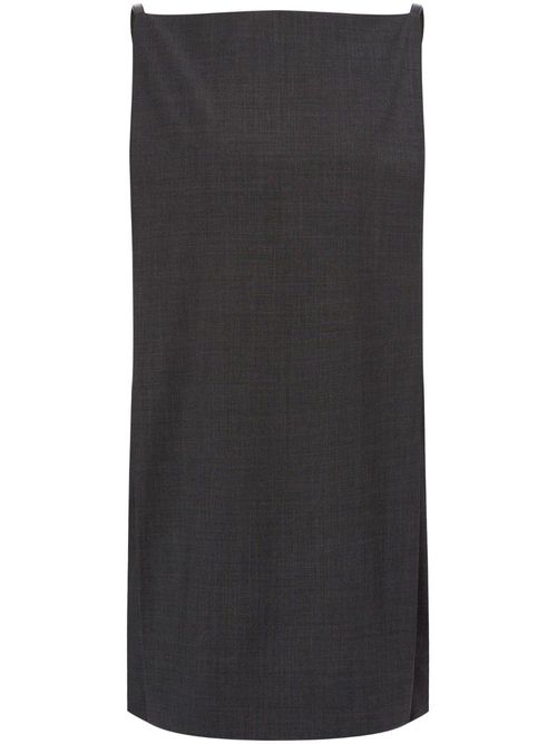 Wide-neck shift dress - Grey