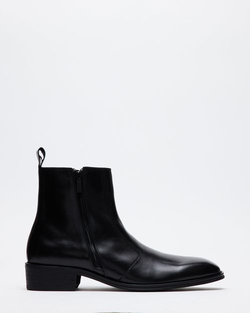 Steve Madden Women's Haynes Ankle Boots - Black - - Leather