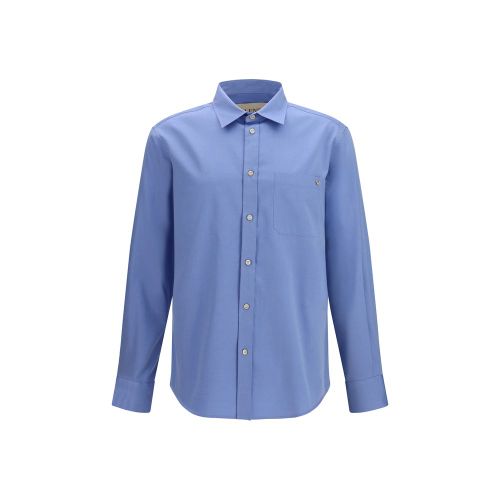 Cotton Oxford Shirt — Blue