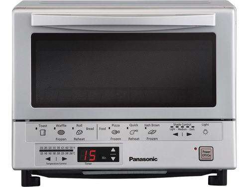 FlashXpress Double Infrared Heating Silver Toaster Oven