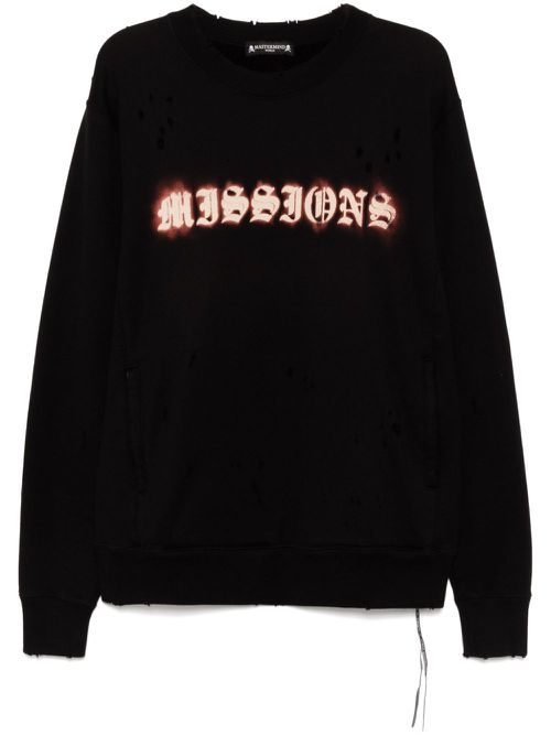 Logo-printed sweatshirt - Black