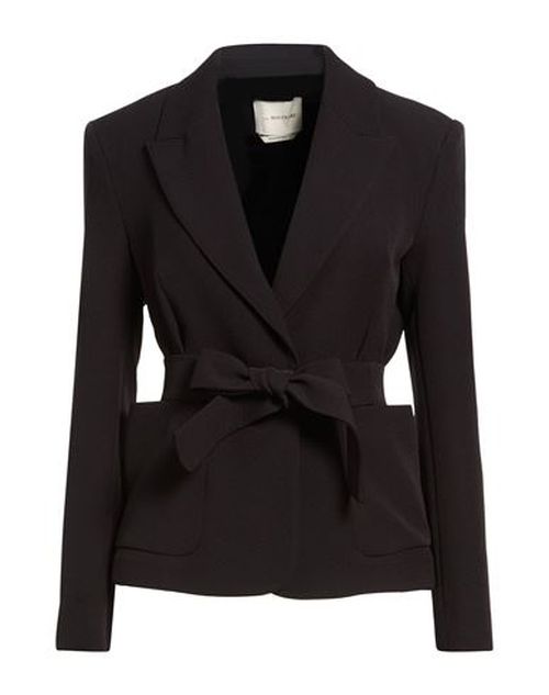 Woman Blazer Black Size 2 Polyester, Elastane
