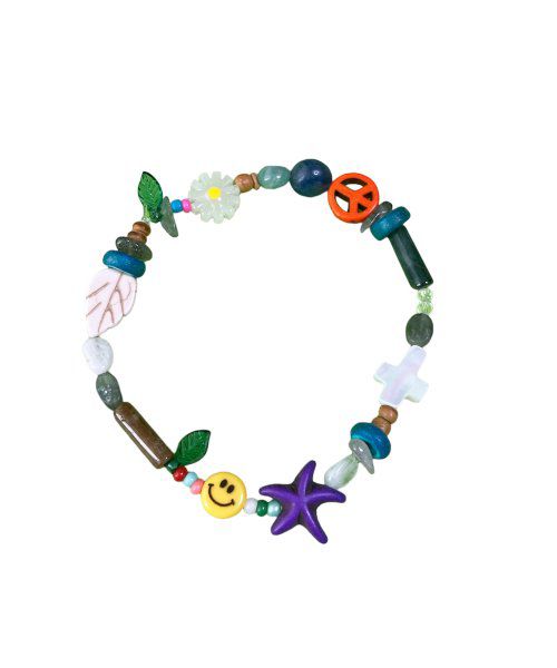 Multi-beads gemstone bracelet 001