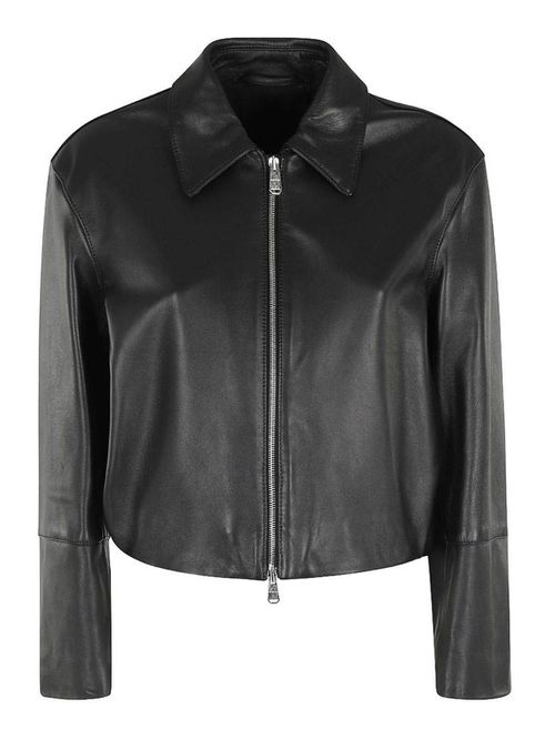 Biker Jacket In Black Lamb Leather