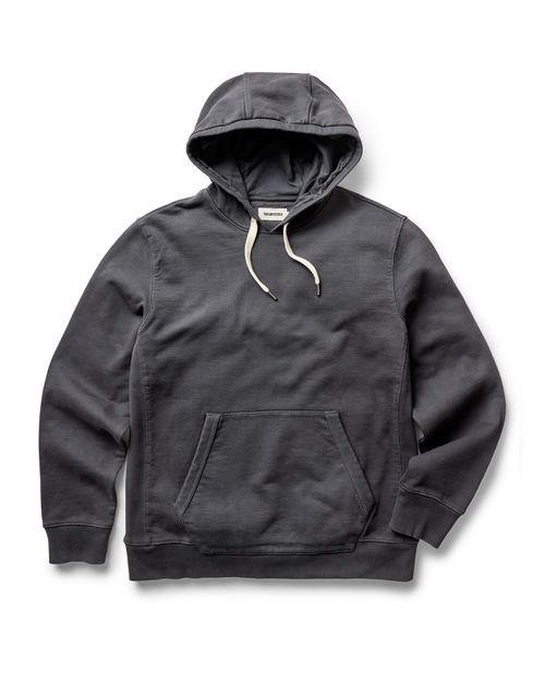 Men's Organic Cotton Shop Hoodie in Faded Black
