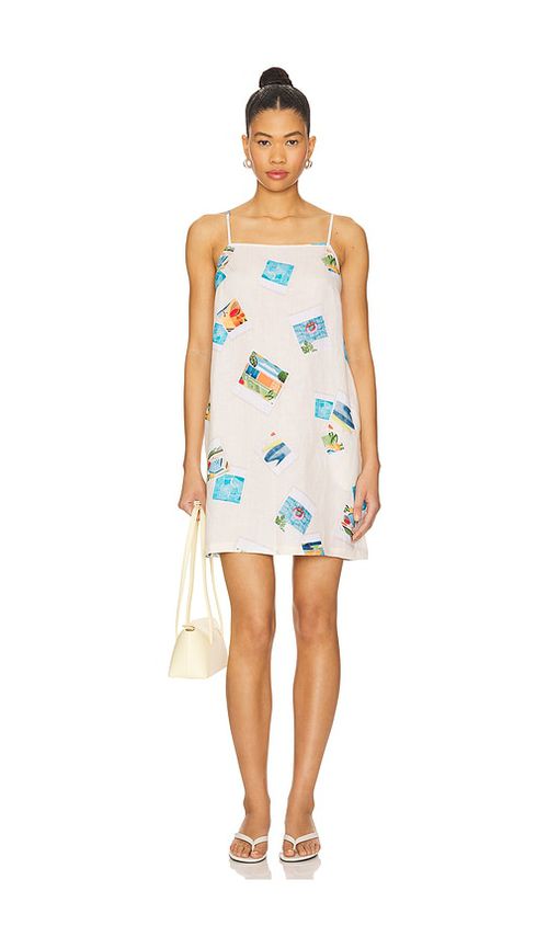 Seafolly Sunset Bandeau Mini Dress in Cream.  XS. Also in L, M