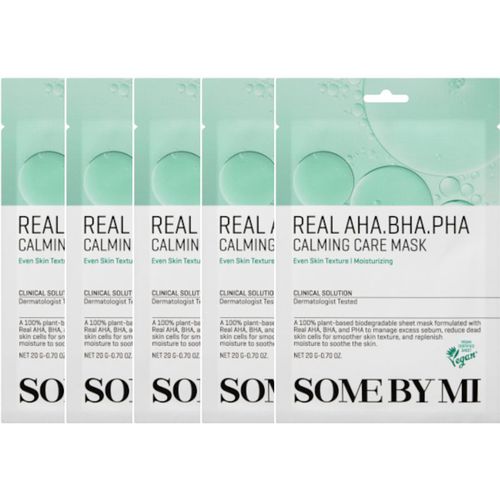 SOME BY MI - Real AHA-BHA-PHA Calming Care Mask - Set