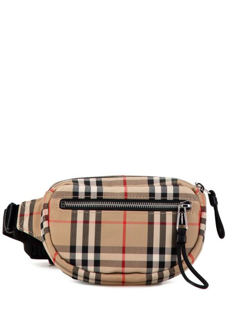 Burberry Pre-Owned 여성 2000-2015 Nova Check Cotton belt bag - Brown QKZTDAANNQFZ848O