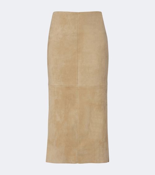 Winona suede midi skirt