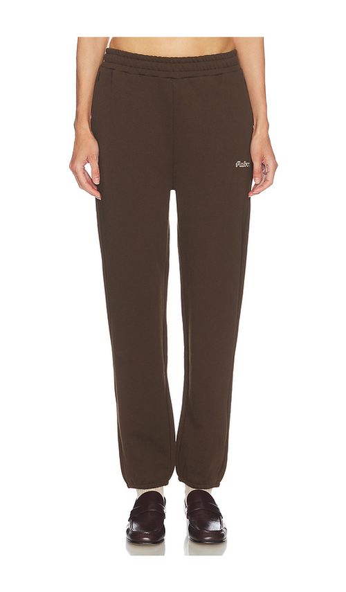 Malbon Sabine Diamond Sweatpant in Chocolate. - L also in