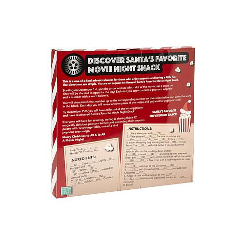 Santa’s Secret Snack Popcorn Advent Calendar