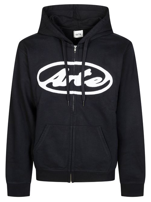Circle Logo Mini Zip Hoodie for Men