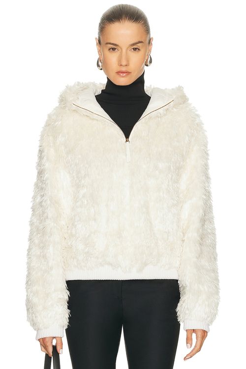 Gabriela Hearst Orlando Hoodie in Ivory - Ivory. 38 also in