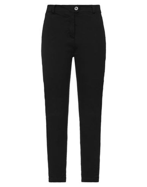 Woman Pants Black Size S Cotton, Elastane