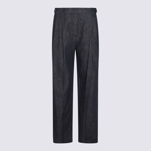 Blue Cotton Denim Jeans