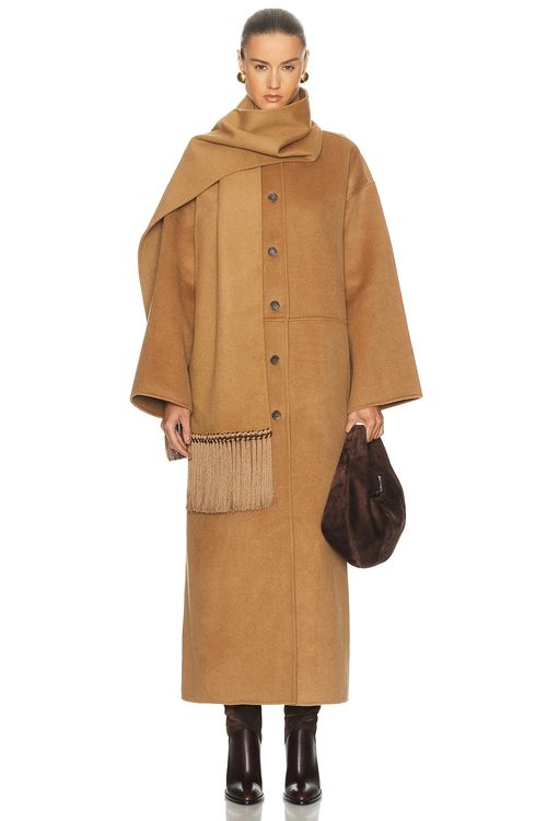 LPA Isabel Maxi Coat in Camel - Brown. XXS also in L, M, S, XL