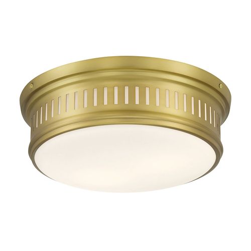 Vintage Brass Flush Mount from the Velune Collection