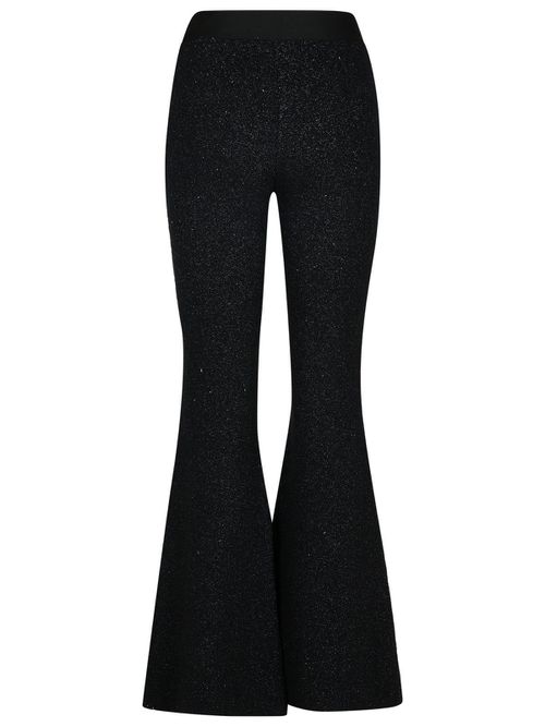 Black Wool Blend Leggings