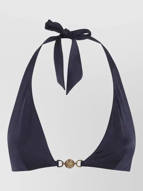 Versace - triangle swim top halter neck lycra medallion