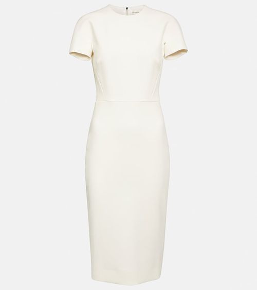 Crêpe midi dress