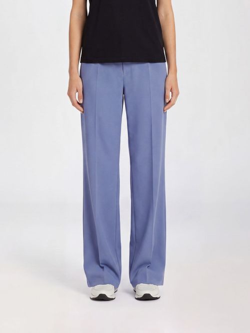 Pants Woman color Gnawed Blue