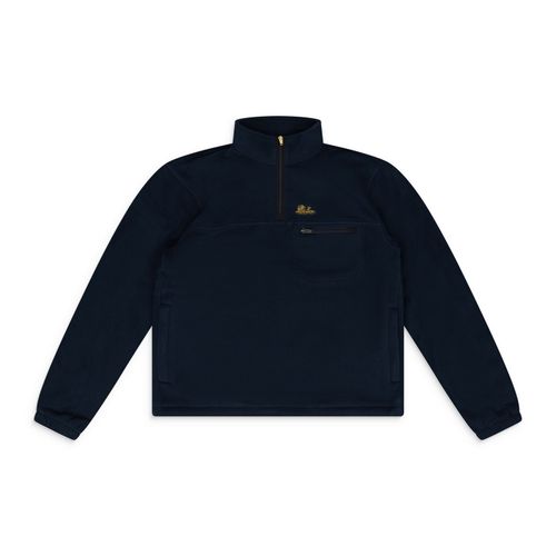 Blue Quarter Zip Fleece Pullover