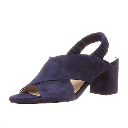 Women's Anastasia City Sandal In Marine Blue Suede