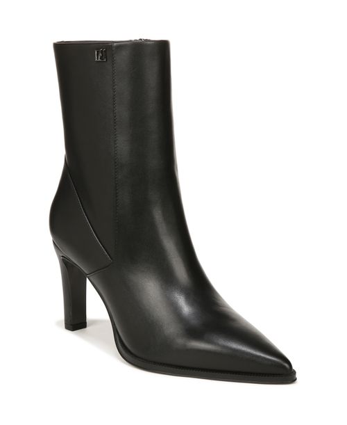Women's Appia Pointed Toe Dress Booties - Black Leather