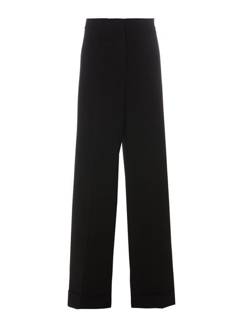 Wide leg casual trousers