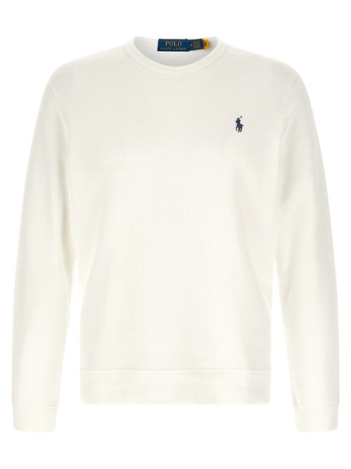 White Loopback Cotton Sweatshirt