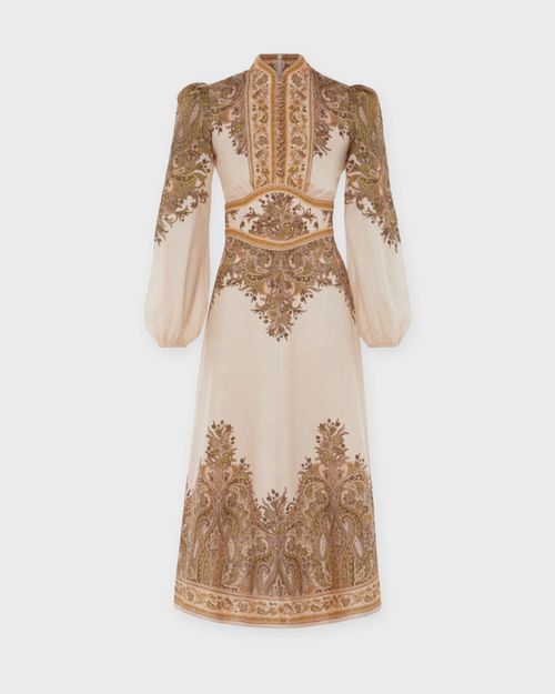 Zimmermann Dress Natura Buttoned Midi Light pink 1