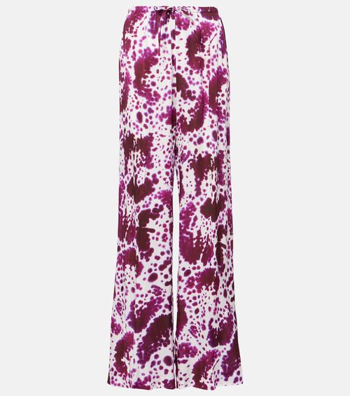 Crêpe straight pants