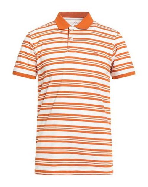 Jeans Man Polo shirt Orange Size L Cotton