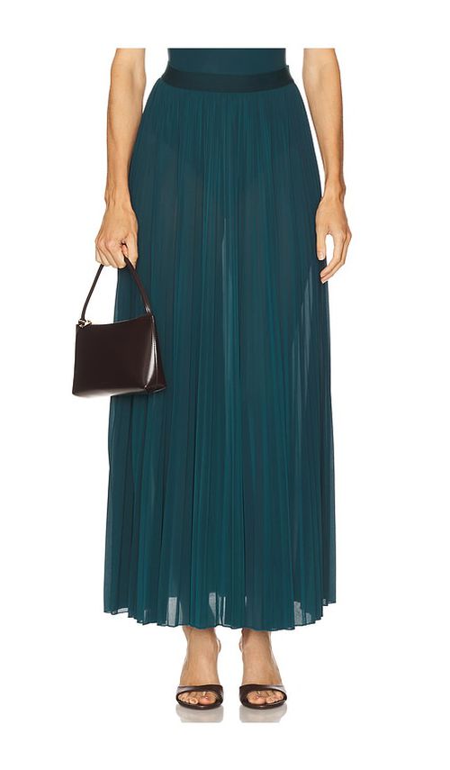 Ronny Kobo Mist Skirt in Teal. - L also in S