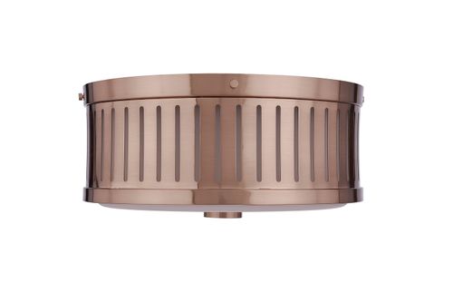Satin Brass Flushmount from the Livingston Collection