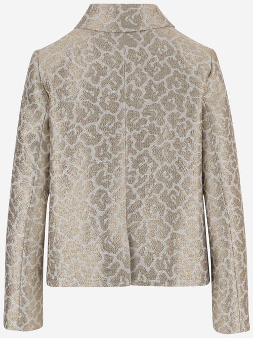 Graphic Pattern Jacket — Beige