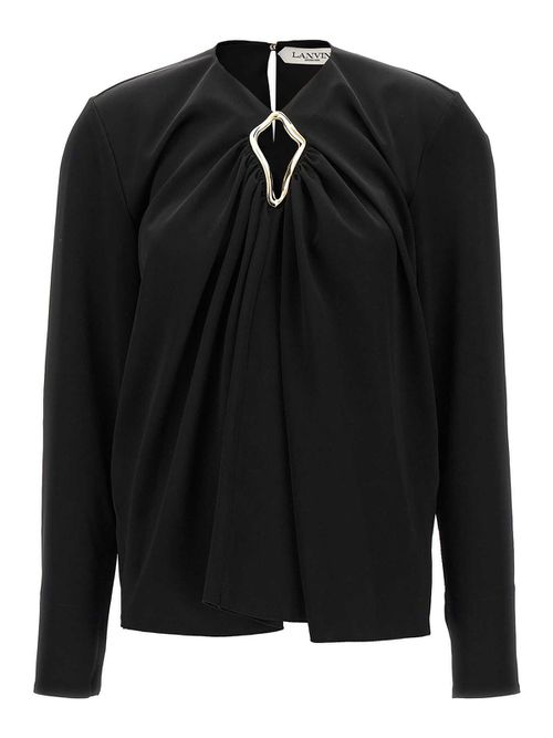 Metallic detail blouse