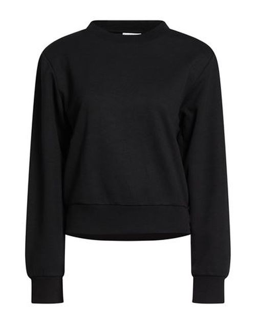 Woman Sweatshirt Black Size 2 Polyester, Cotton