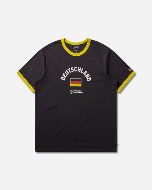 Men s Deutschland Ringer T-Shirt Black