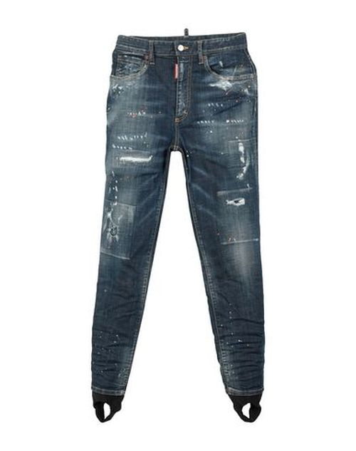 Woman Jeans Blue Size 2 Cotton, Elastane, Polyester, Polyurethane