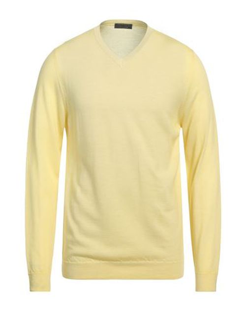 Man Sweater Yellow Size 40 Merino Wool