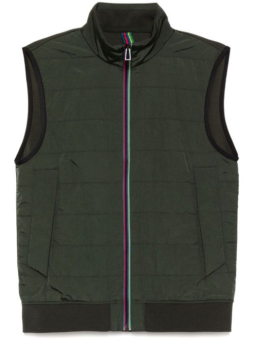 Striped gilet - Green