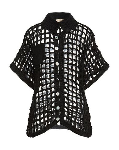 Woman Cardigan Black Size L Tanguis cotton