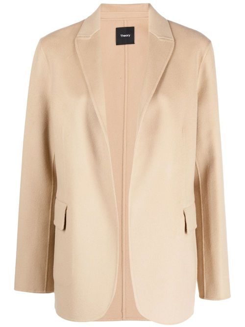 Double-faced open-front coat - Neutrals