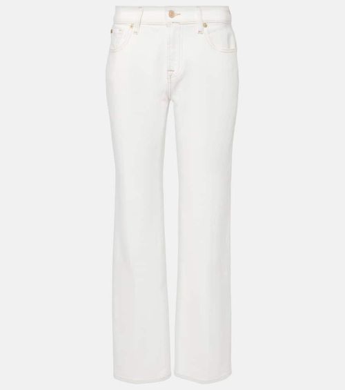 High-rise straight jeans