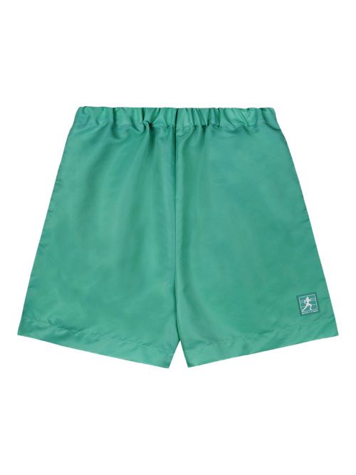 Logo-patch running shorts - Green