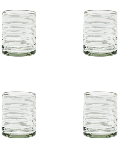 Set Of 4 Meridia Mexican Glassware Dofs